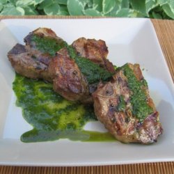 Lamb Chops With Cilantro-Mint Chimichurri