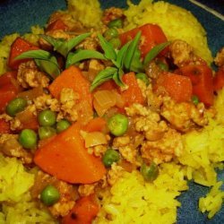 Ground Turkey, Sweet Potato & Pea Curry