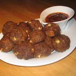 Carrot Satay Meatballs (Using Vegemite)