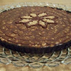 Chocolate Peanut Butter Tart With Caramel-Peanut Glaze