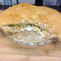 Phyllo Chicken Pot Pie from Frozen Phyllo Dough