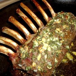 Mint Glazed Rack of Lamb for One