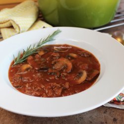Hearty Mushroom and Beef Soup