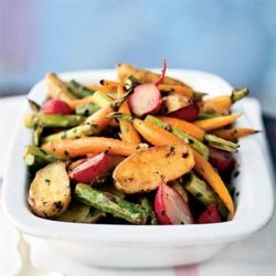 Roasted Baby Spring Vegetables