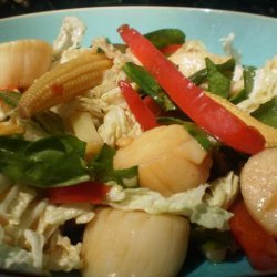 Scallop and Veggies Stir-Fry