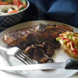 Steak With Sherried Mushrooms