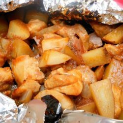 BBQ Chicken & Potato Packets Aka BBQ Kisses