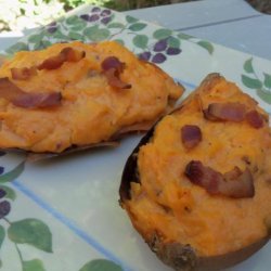 Sweet Potatoes With Bacon, Twice Baked