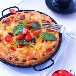 Tomato Basil Omelet