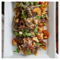 Roasted Eggplant and Tomato Salad