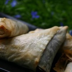 Mexican Chocolate Phyllo Triangles