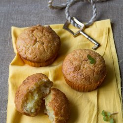 Lemon Curd Marbled Muffins