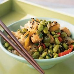 Sesame Chicken Edamame Bowl