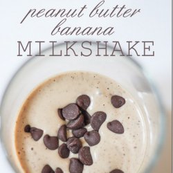 Peanut Butter Chocolate Banana Milkshake