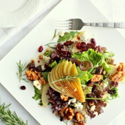 Candied Walnut, Pear, and Gorgonzola Salad