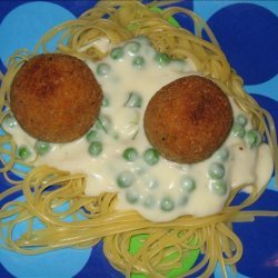 Tuna Balls With Cream Sauce