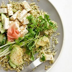 Brown Rice Salad With Salmon