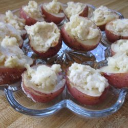 Salt-Baked Potatoes With Goat Cheese