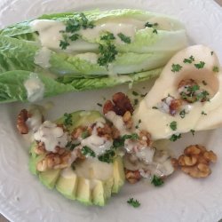 Pear Salad with Blue Cheese Dressing