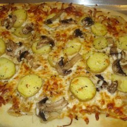 Potato, Caramelized Onion and Rosemary Pizza