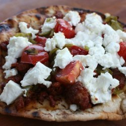 Goat Cheese Pita Pizza