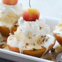 Grilled Peach Sundaes