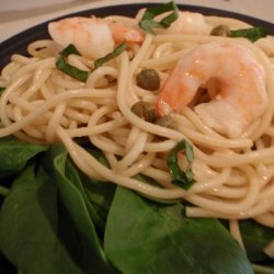 Shrimp and Basil Pasta