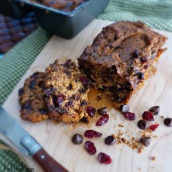 Pumpkin Bread With Cranberries