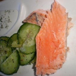 Salmon With Cucumber Salad