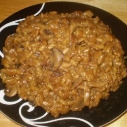 Porcini, Caramelized Onion and Sage Risotto