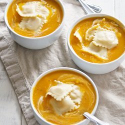 Butternut Squash Soup With Ravioli