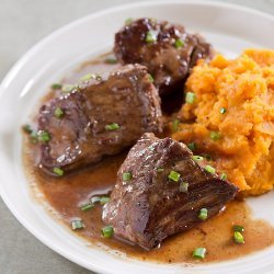 Mashed Maple Bourbon Sweet Potatoes