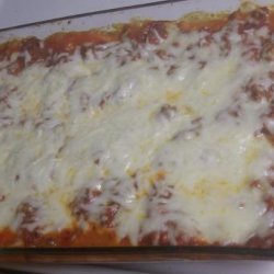 My Sweet Manicotti in Meat Sauce