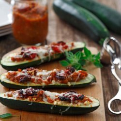 Baked Stuffed Zucchini