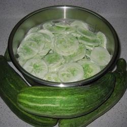 Creamed Cucumber Slices