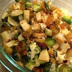 Roasted Apples and Brussels Sprouts