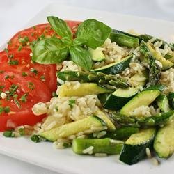 Asparagus-Zucchini Rice