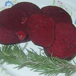 Grilled Beets in Rosemary Vinegar