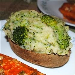 Parmesan and Broccoli Stuffed Potatoes