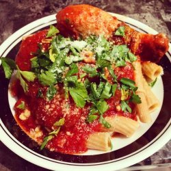 Chicken Cacciatore and Rigatoni