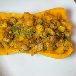 Sausage Stuffed Squash