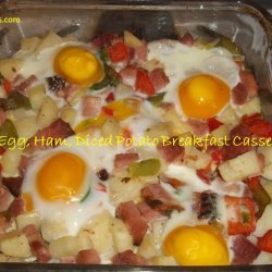 Eggs and Ham Breakfast Bake