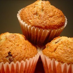 Lower Fat Banana Nut Chip Muffins