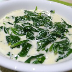 Creamed Fresh Spinach