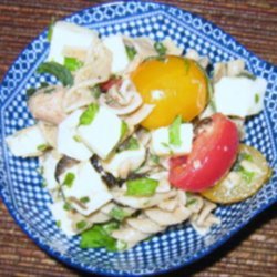 Olives, Tuna and Fresh Herbs Pasta Salad