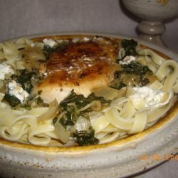 Spinach, Chicken and Feta Noodles