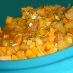 Curried Squashy Apples & Leeks