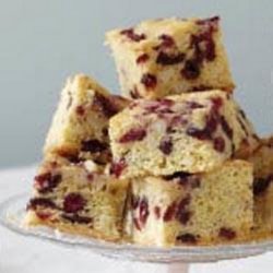 Cranberry Blondies