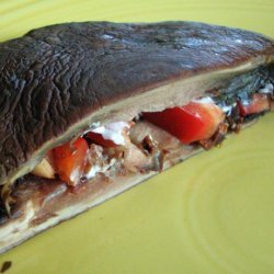 Portabella Panini With Gorgonzola Cheese and Sun-Dried Tomatoes