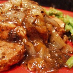 Pork Chops in Tea Berry Sauce